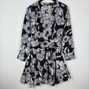 Bar III Wrap Mini Floral Dress